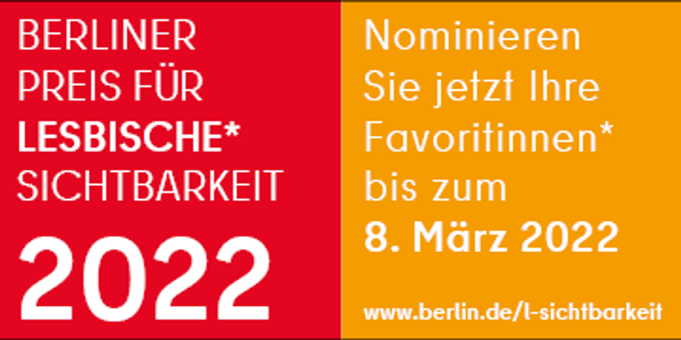 Berliner Preis für lesbische Sichtbarkeit 2022
