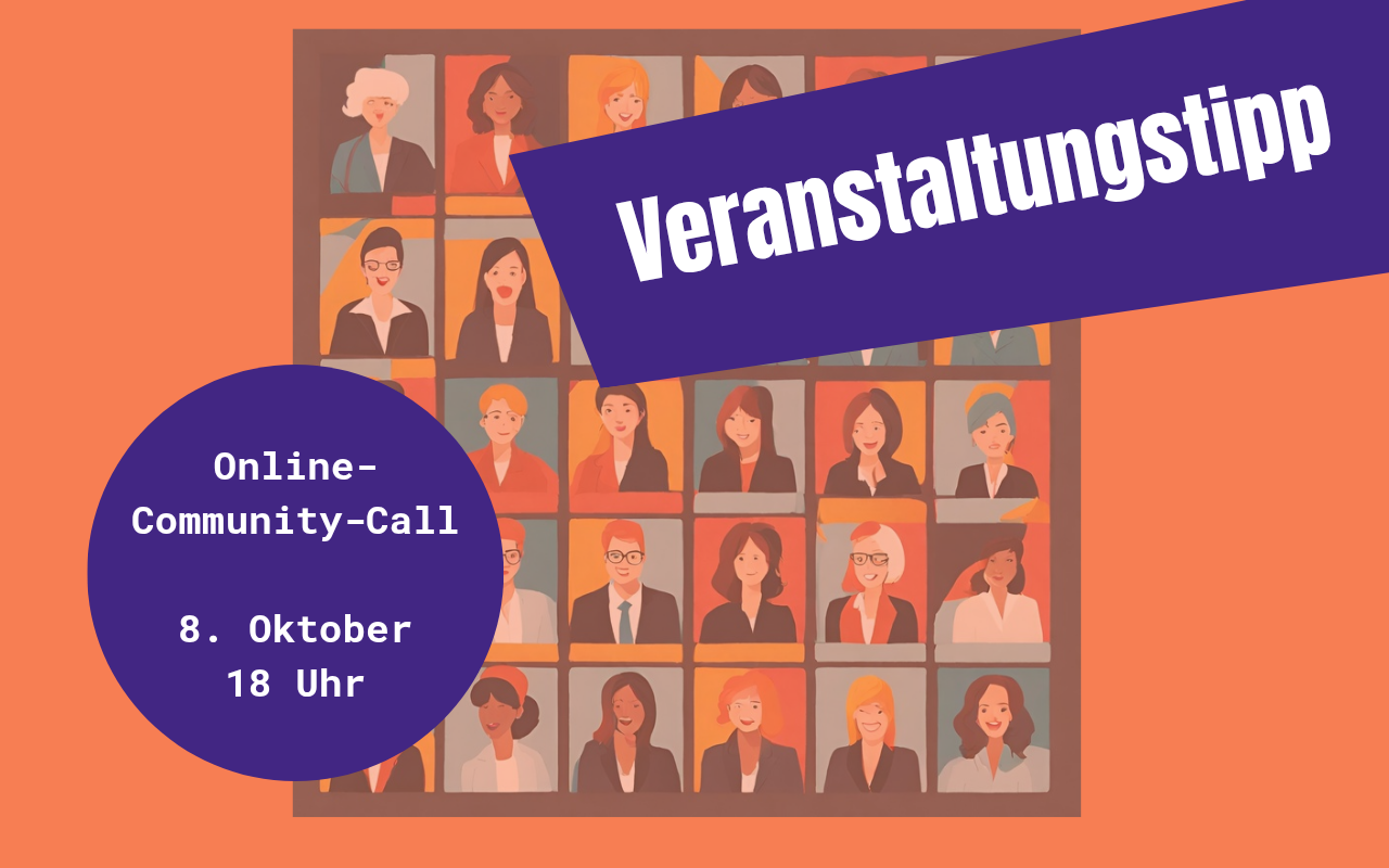 Nächster Online-Community-Call am Donnerstag, 8. Oktober um 18 Uhr - LesbenRing e.V.